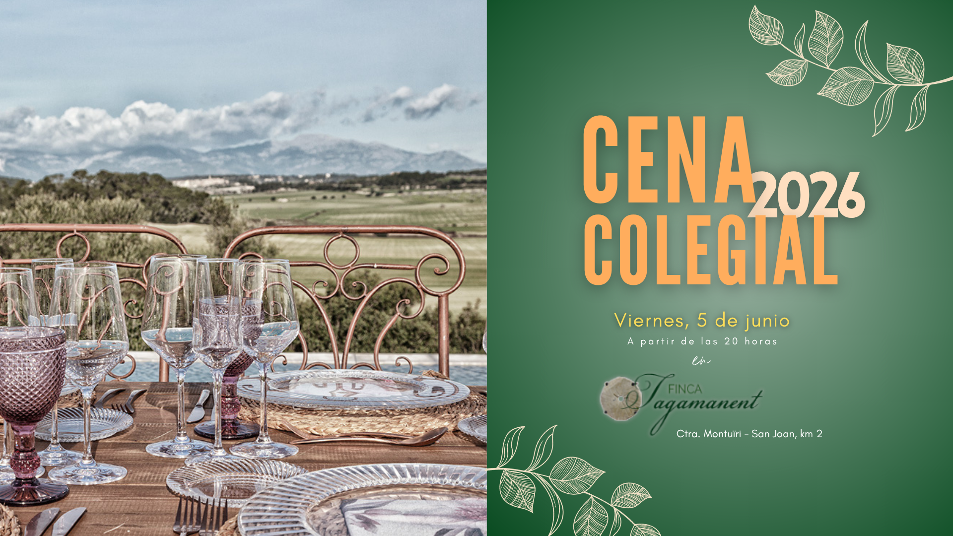 CENA COLEGIAL 2026                      
